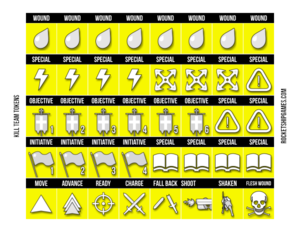 Kill Team Tokens---yellow
