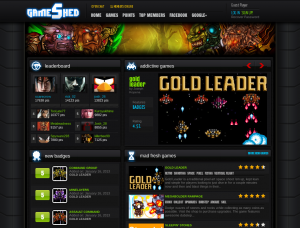 Gold Leader on the front page of GameShed!