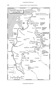 Map from the text of a late war overarching Soviet push.