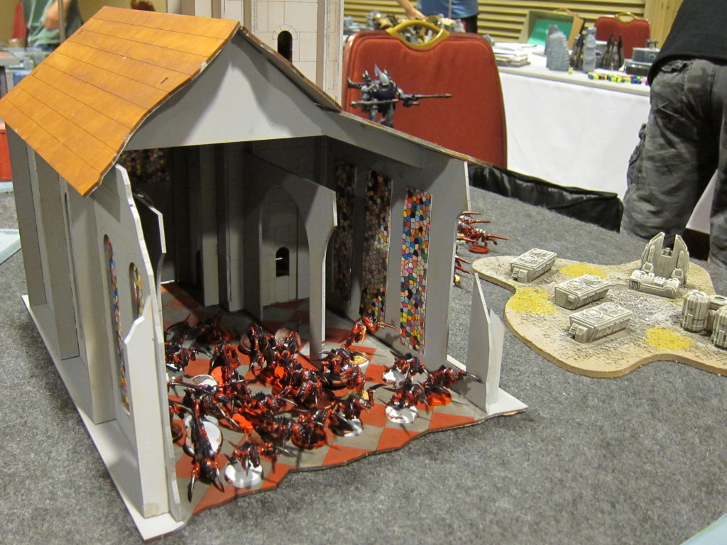 Tyranid infest the local ecclesiarchy church.