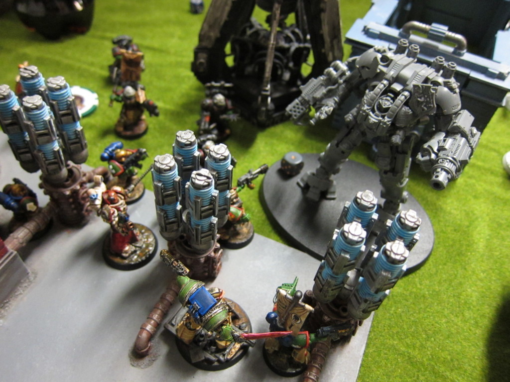 Multiple squads go at the Dreadknight at the power station.