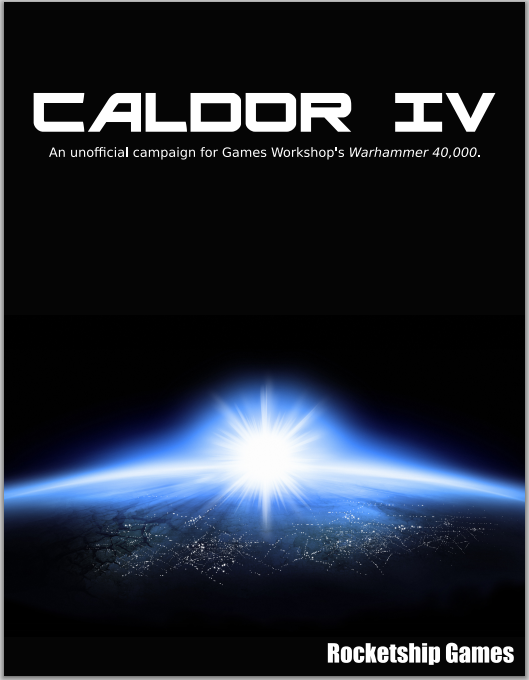 Title page from our Caldor IV campaign tournament series packet.
