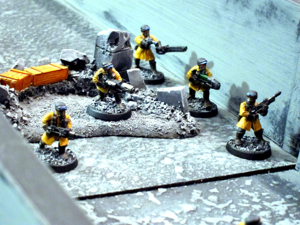 Steel Legion move against a vital cogitator bank...