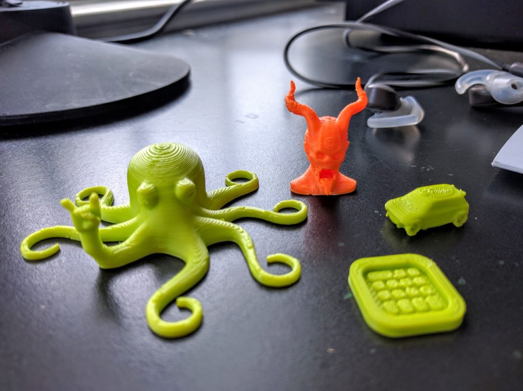 Some test parts. What's up, Rocktopus?