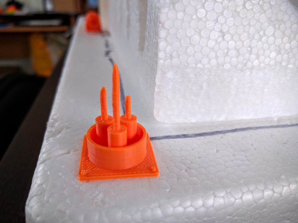 The printed antenna array.