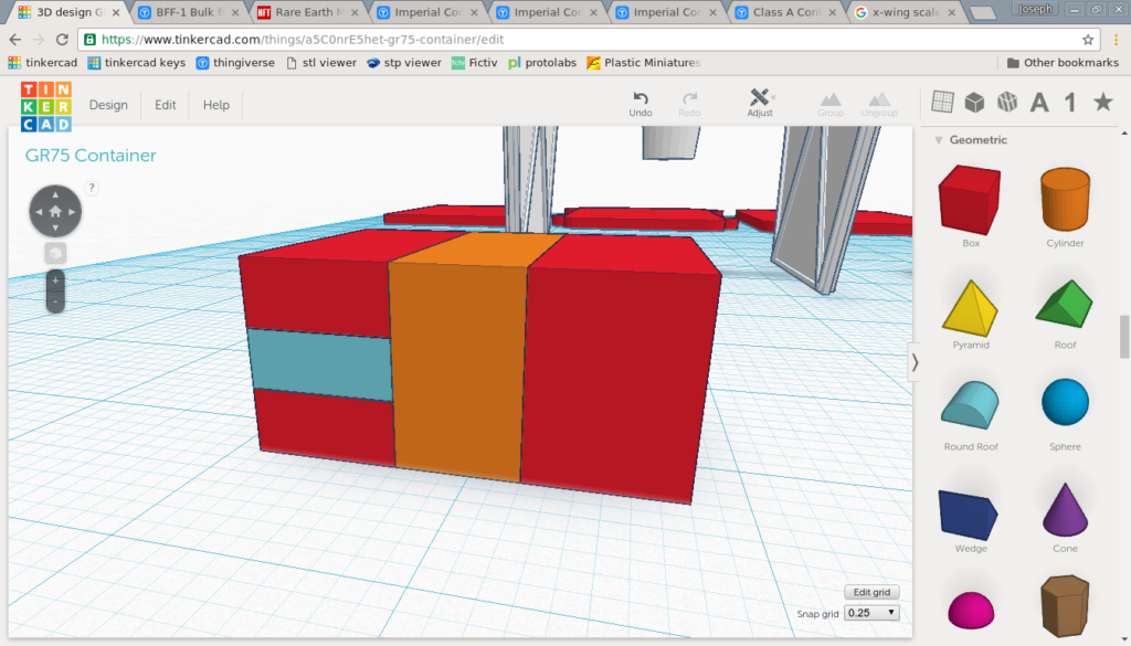 Deconstructing the wing into the middle box and two halves.